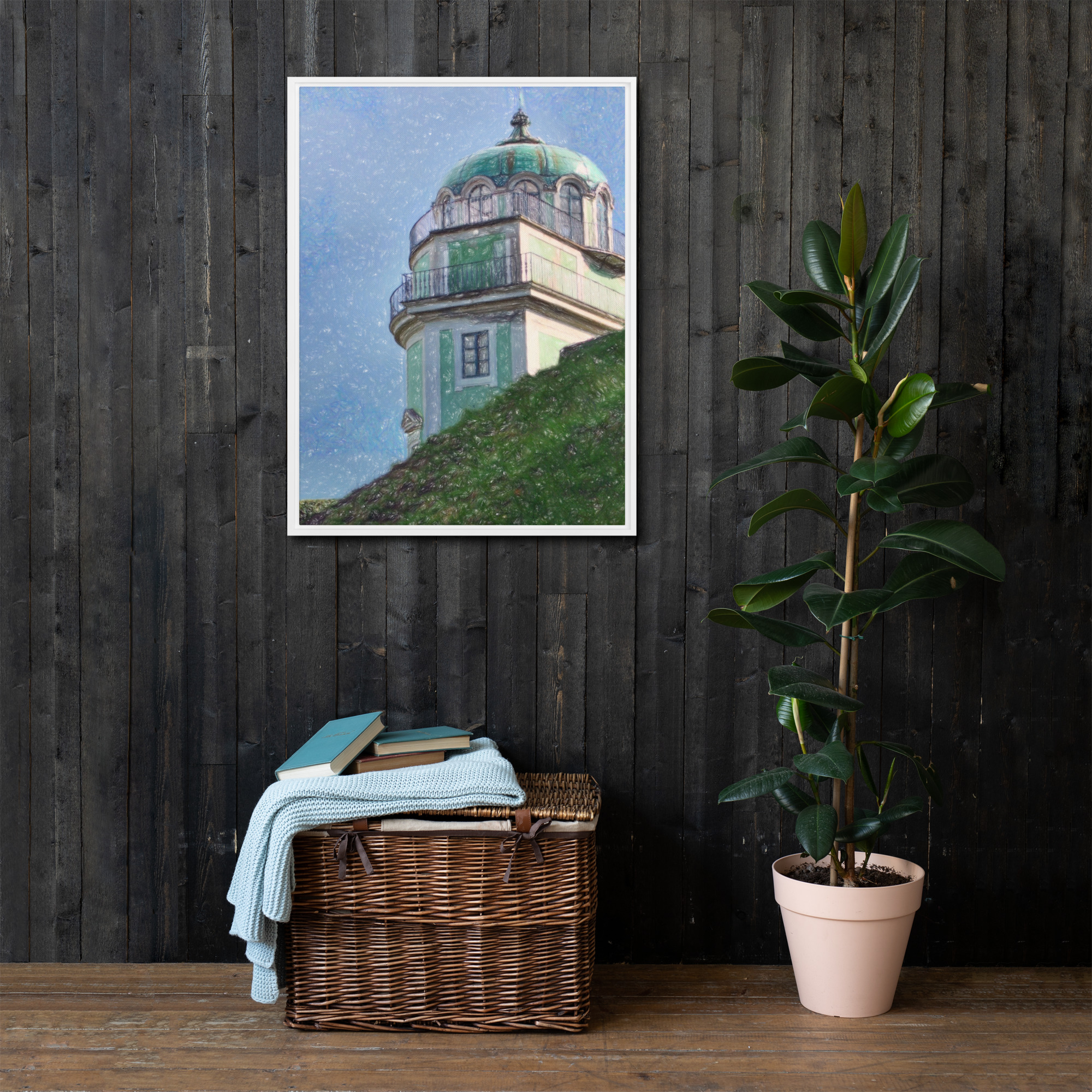 Quadro Kaffeehaus Giardino di Boboli Firenze veduta architettonica disegno Marco Consiglio